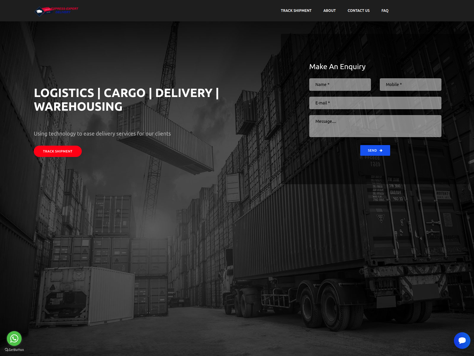 Screenshot of expressexpertdelivery.com