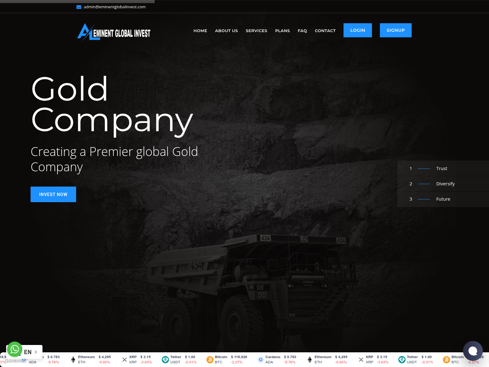 Screenshot of eminentglobalinvest.com
