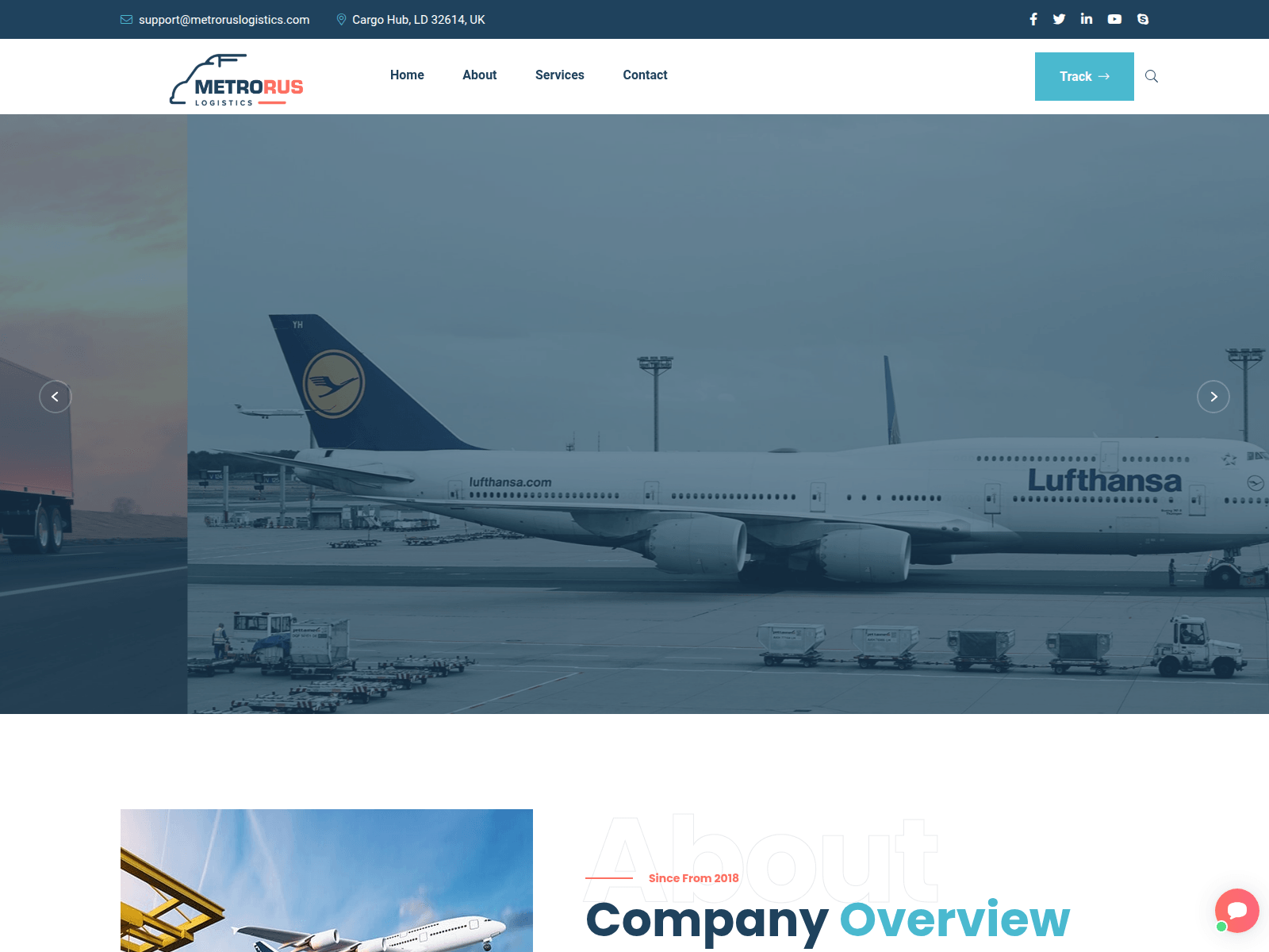 Screenshot of metroruslogistics.com