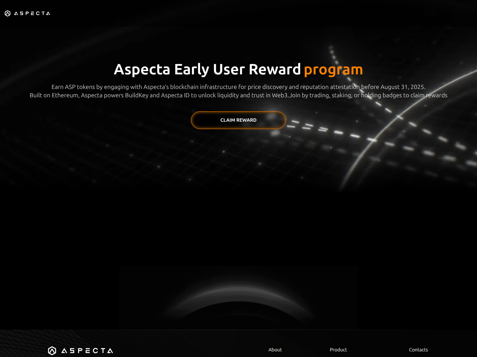 Screenshot of aspectarewards.live