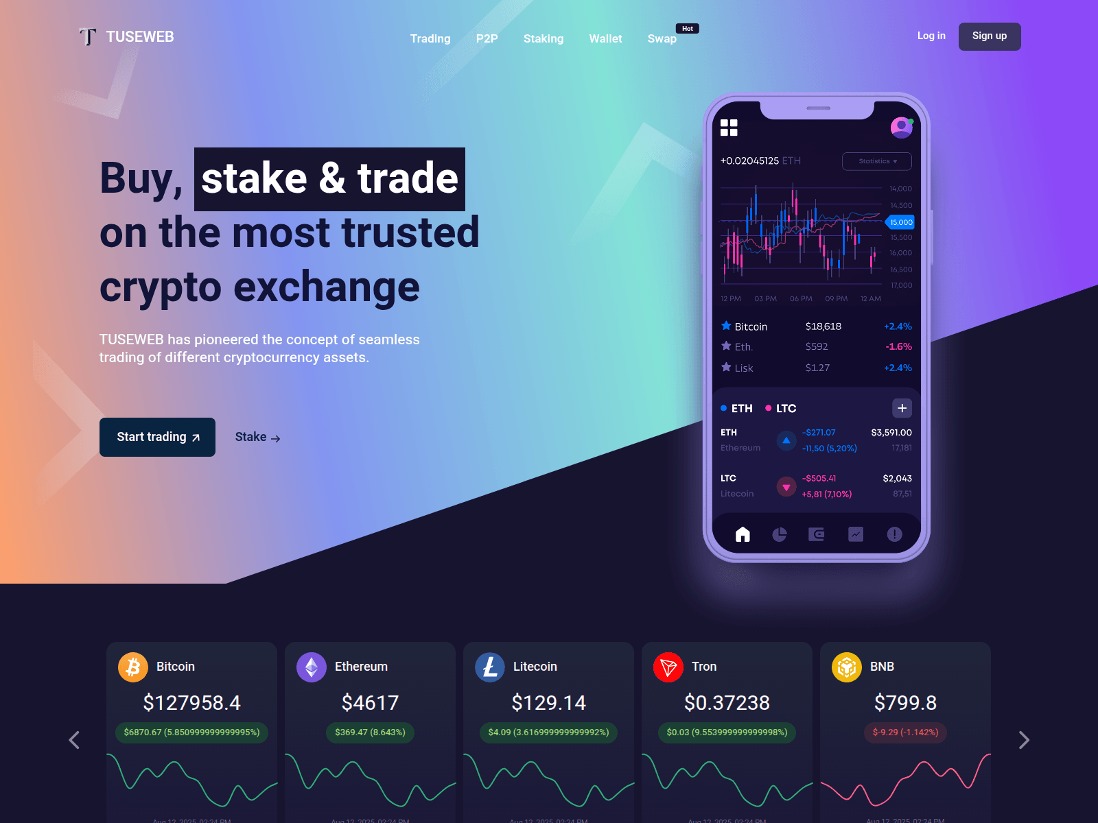 Screenshot of tuseweb.com