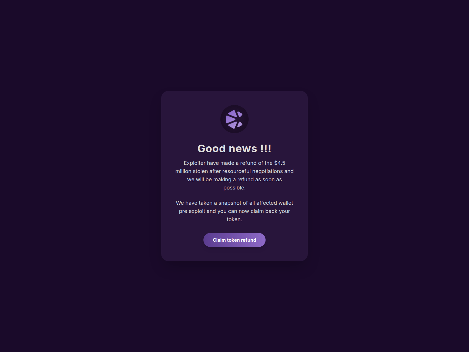 Screenshot of appcredixmarket.xyz