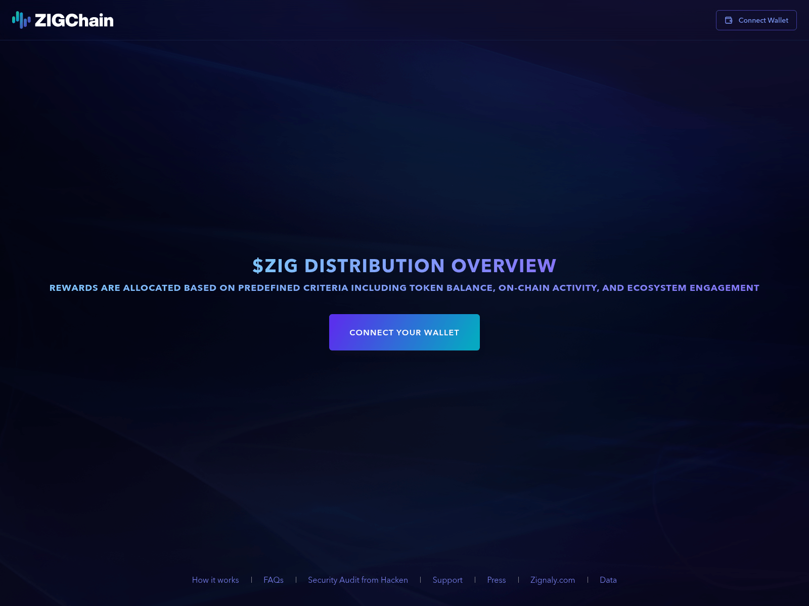 Screenshot of distribution-zigchain.com