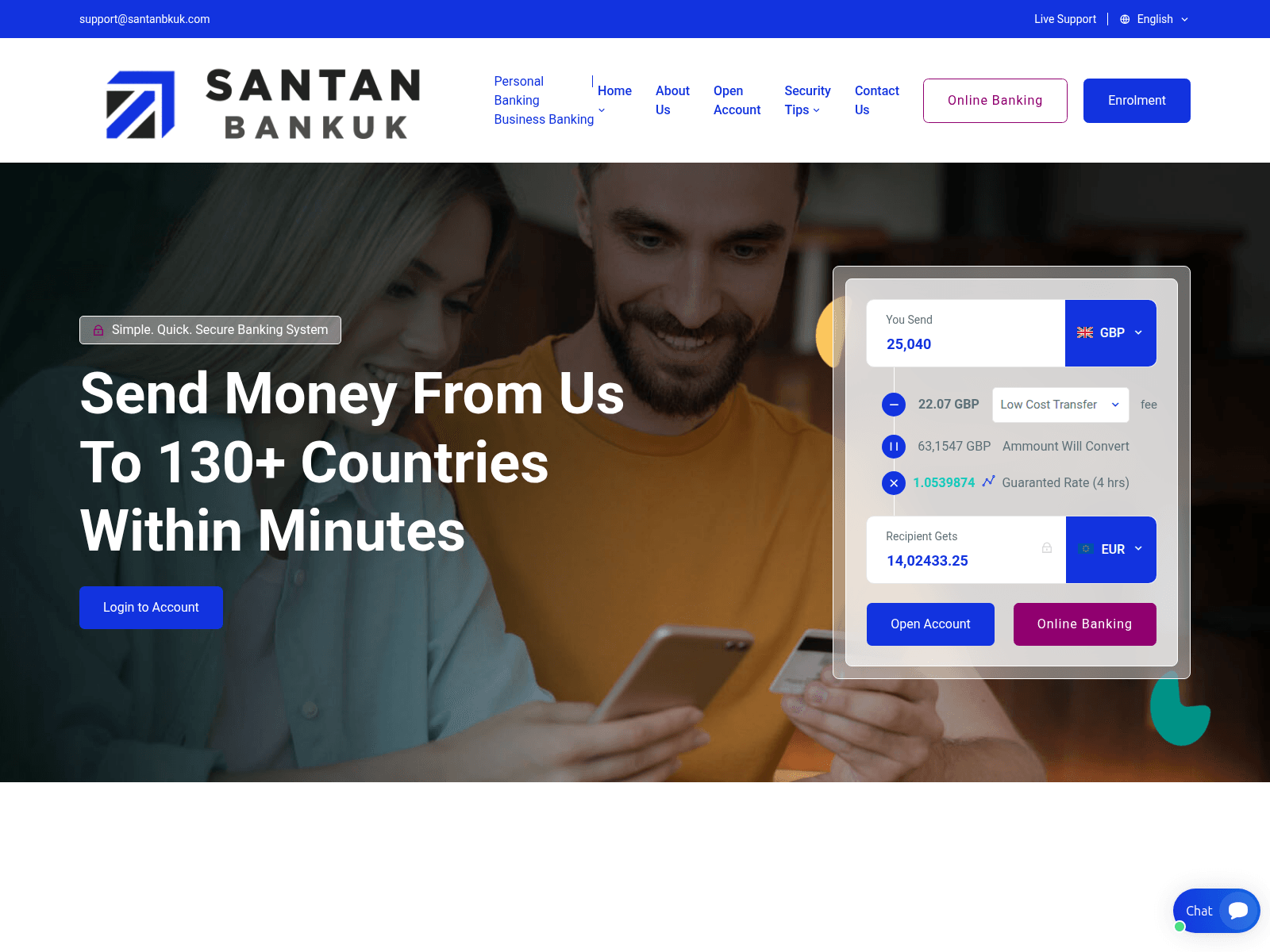 Screenshot of santanbkuk.com