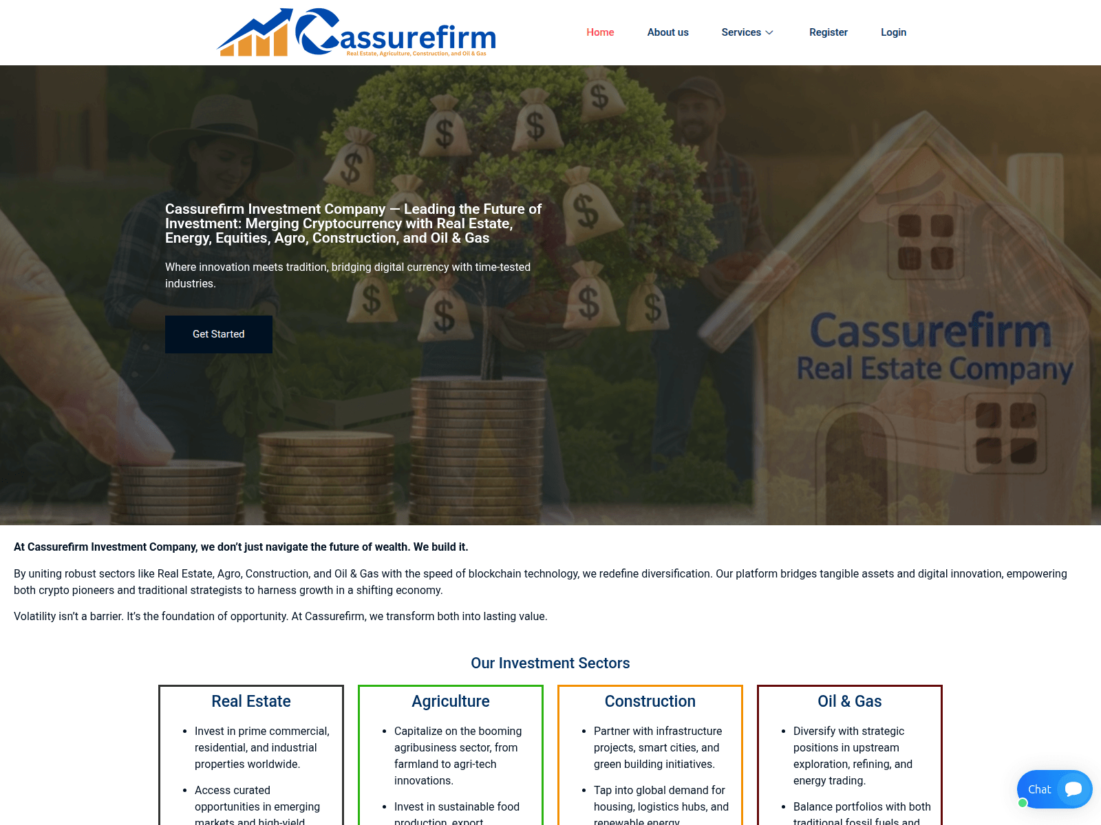 Screenshot of cassurefirm.com