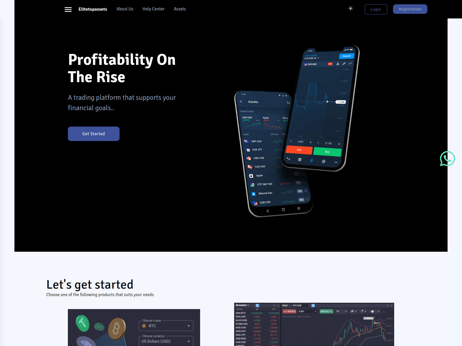 Screenshot of elitetopassets.com