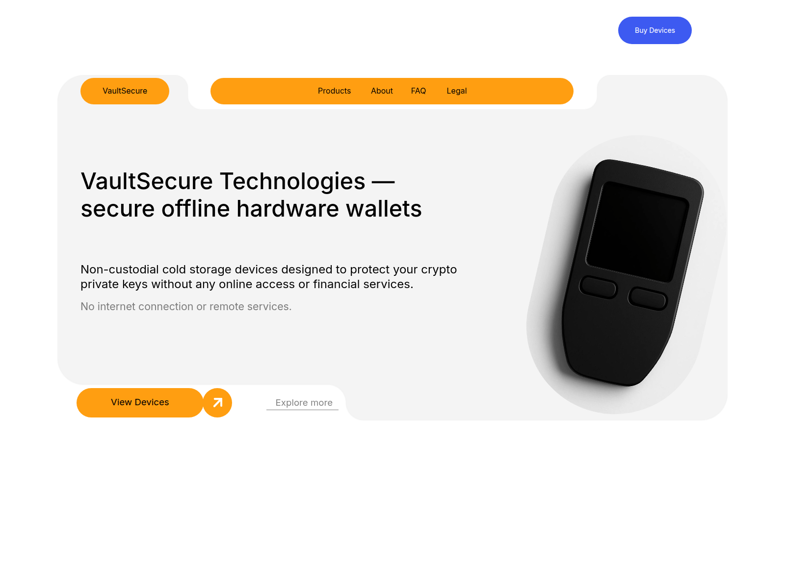 Screenshot of vaultsecureltd.com