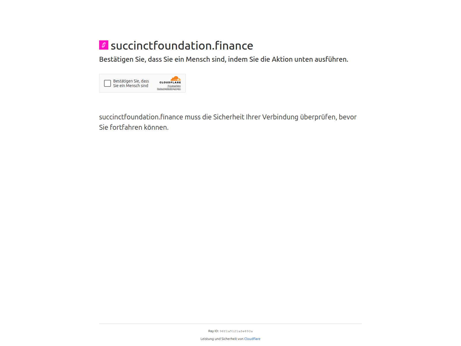 Screenshot of succinctfoundation.finance
