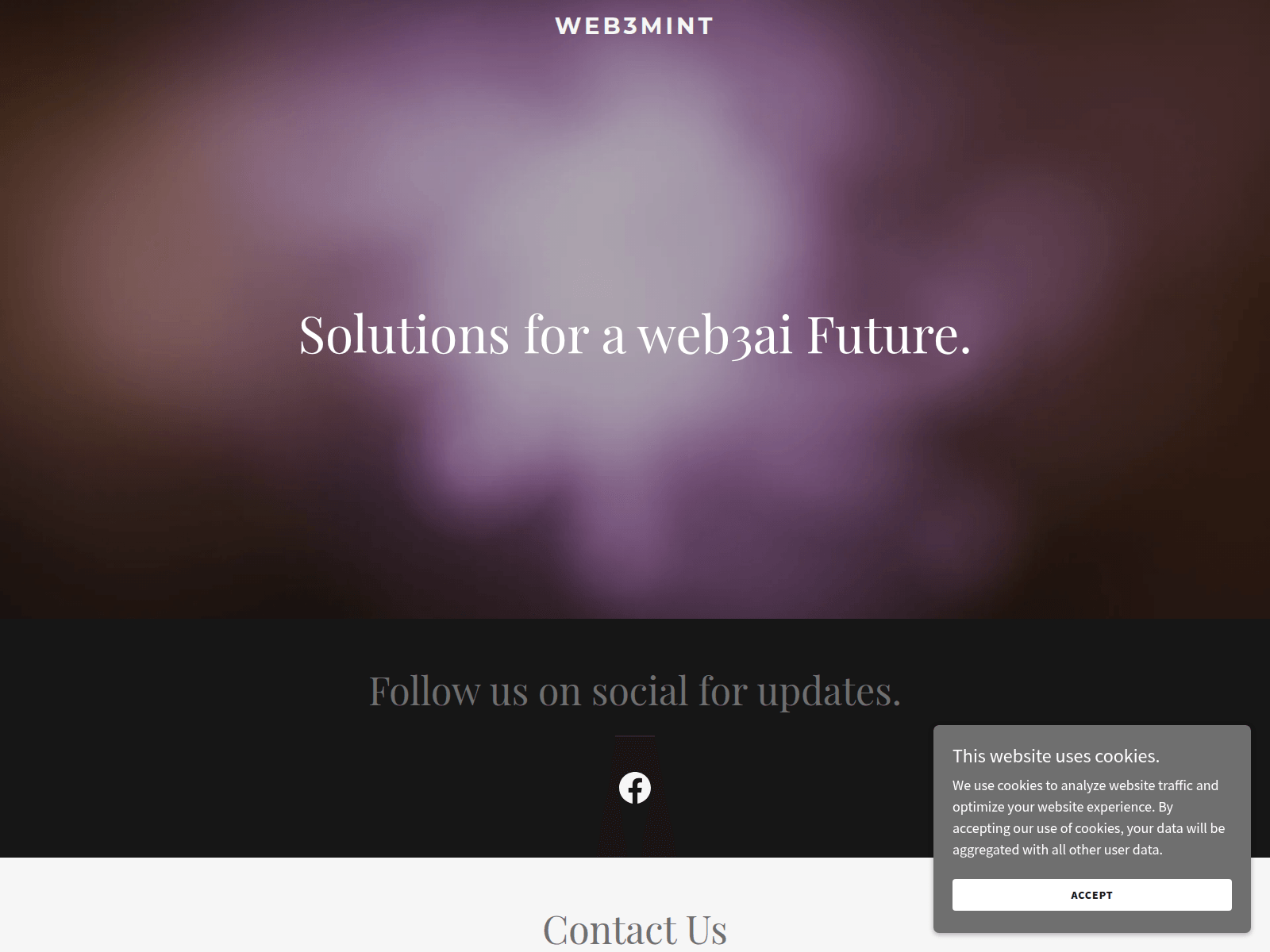 Screenshot of web3mint.xyz
