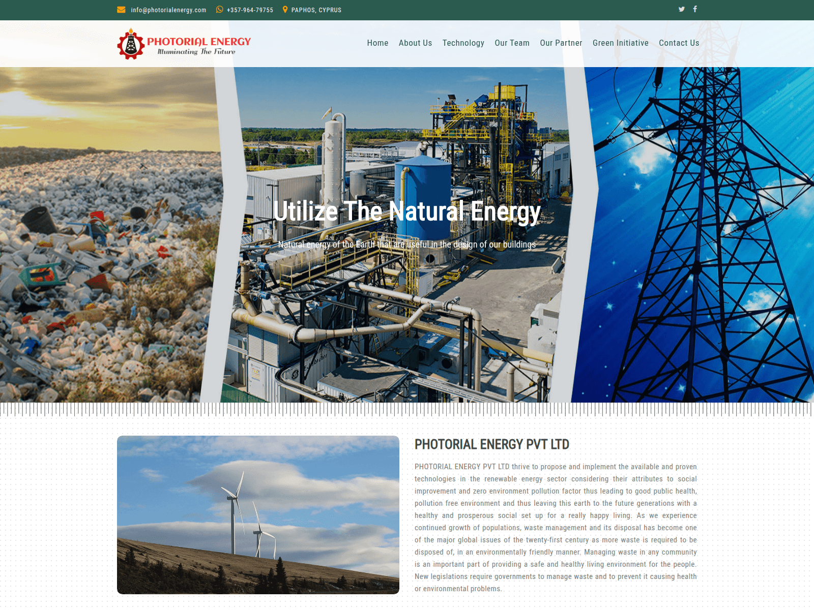 Screenshot of photorialenergy.com