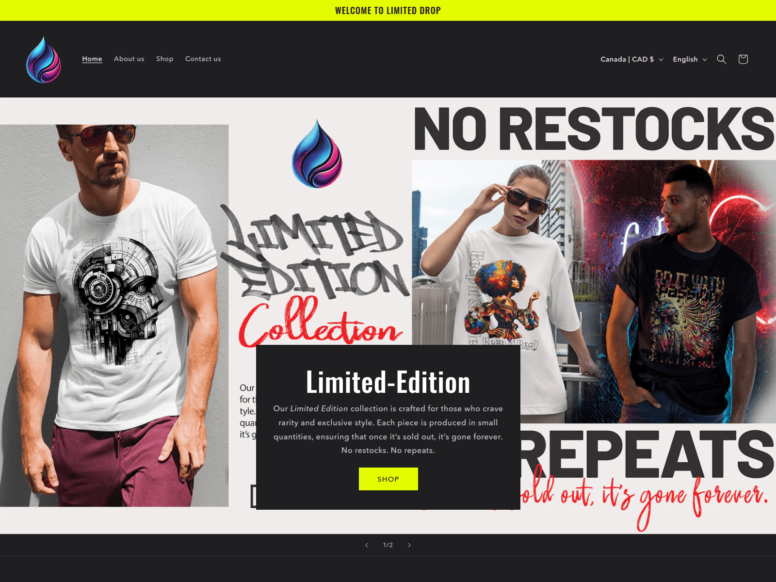 Screenshot of limited-drop.com