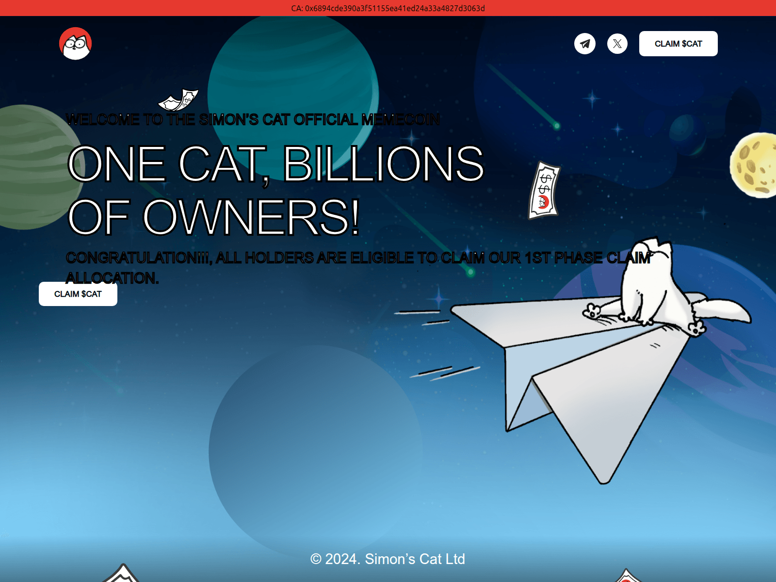 Screenshot of simonscat-claims.pages.dev