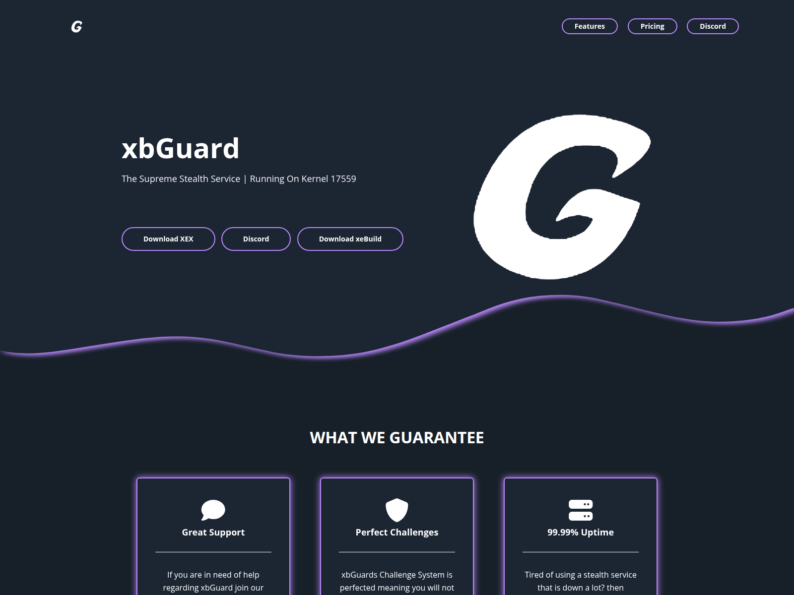 Screenshot of xbguard.xyz