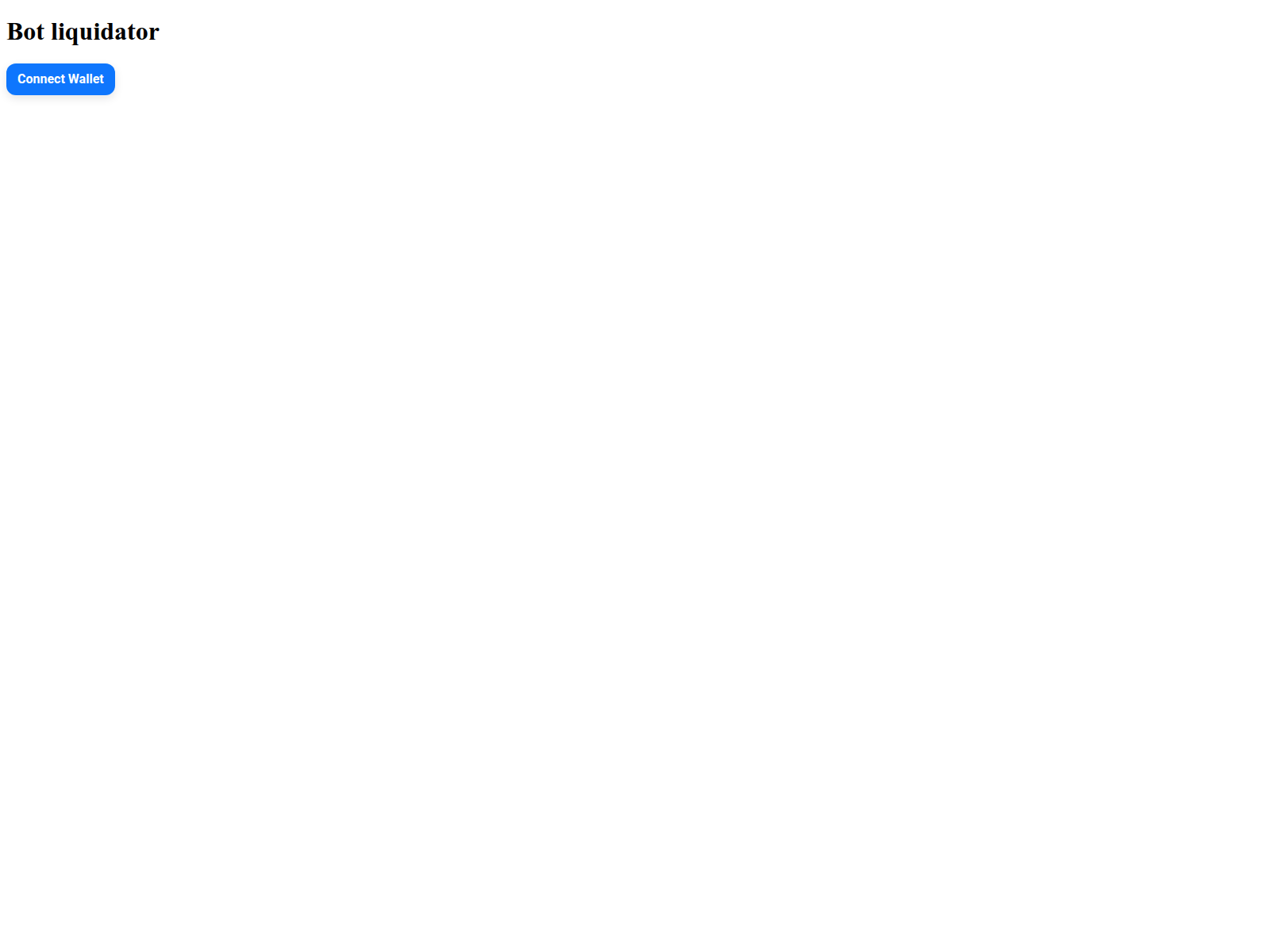 Screenshot of bot-liqudator-metamask.pages.dev