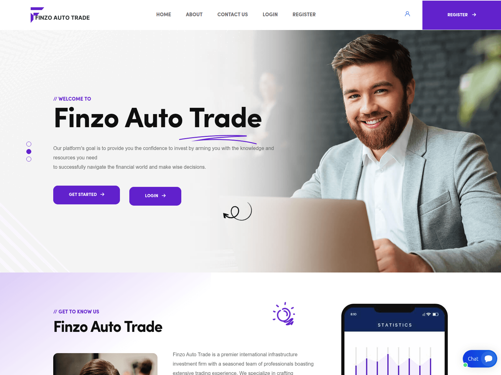 Screenshot of finzoautotrade.org