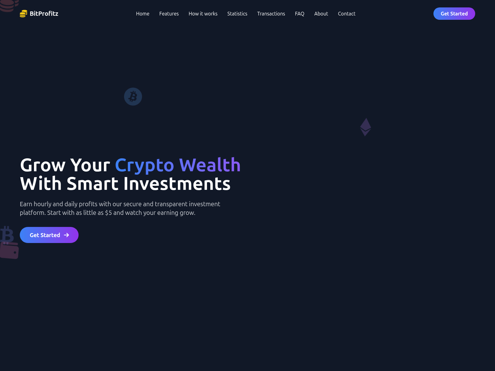 Forensic screenshot of bitprofitz.cc