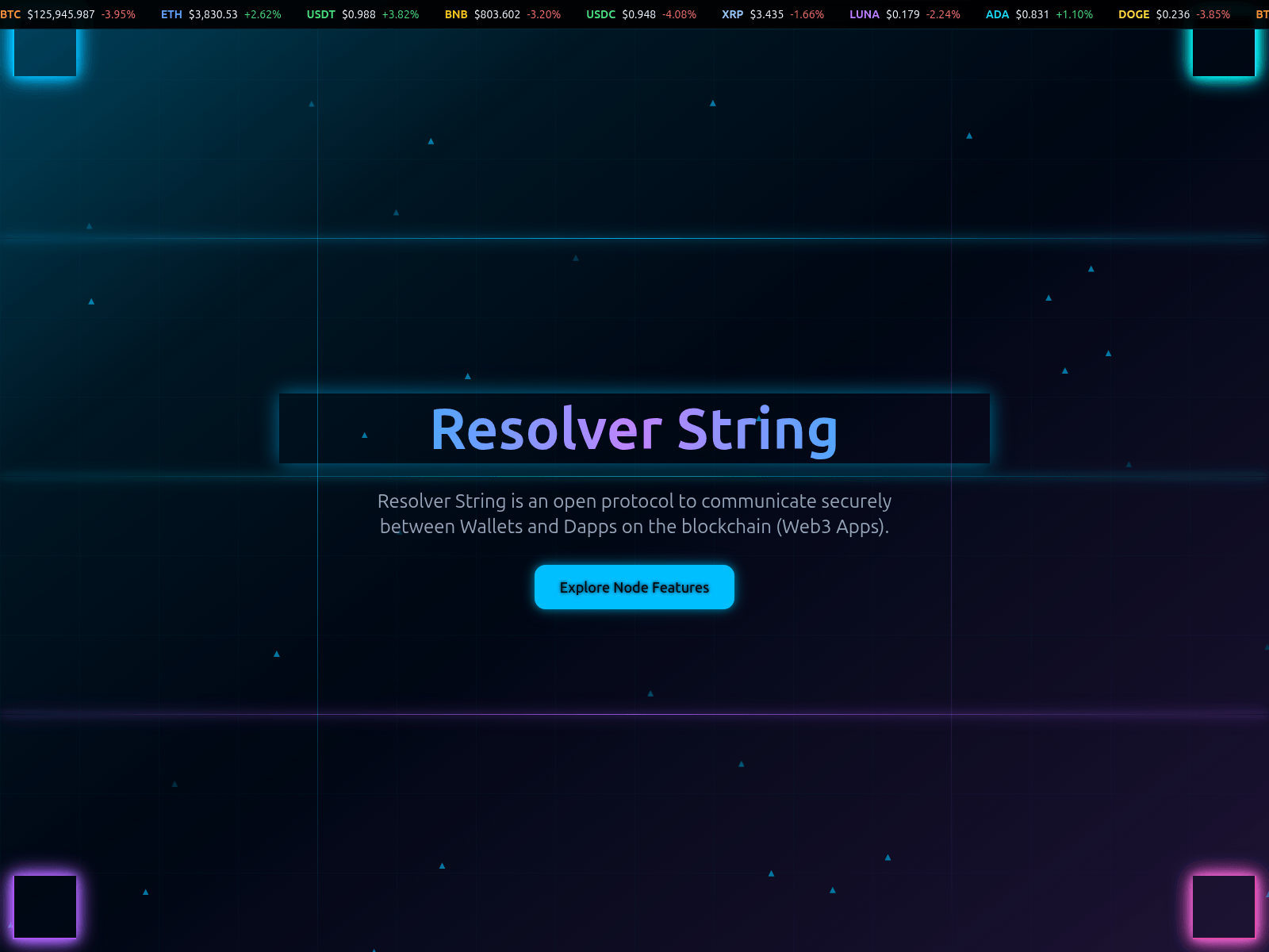 Screenshot of resolvestring.xyz
