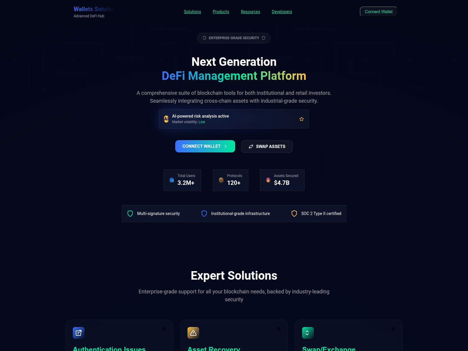 Screenshot of integrated-walletsolutions.online