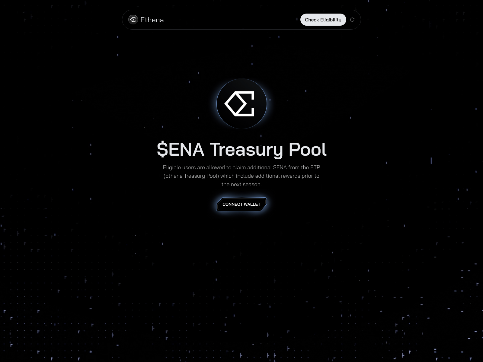 Screenshot of treasurypool-ethena.fi
