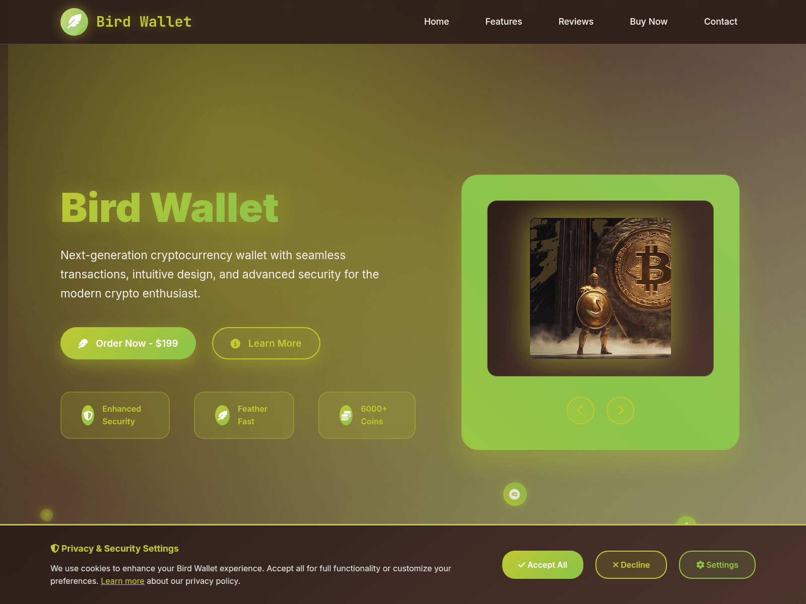 Screenshot of birdwallet.eu.com
