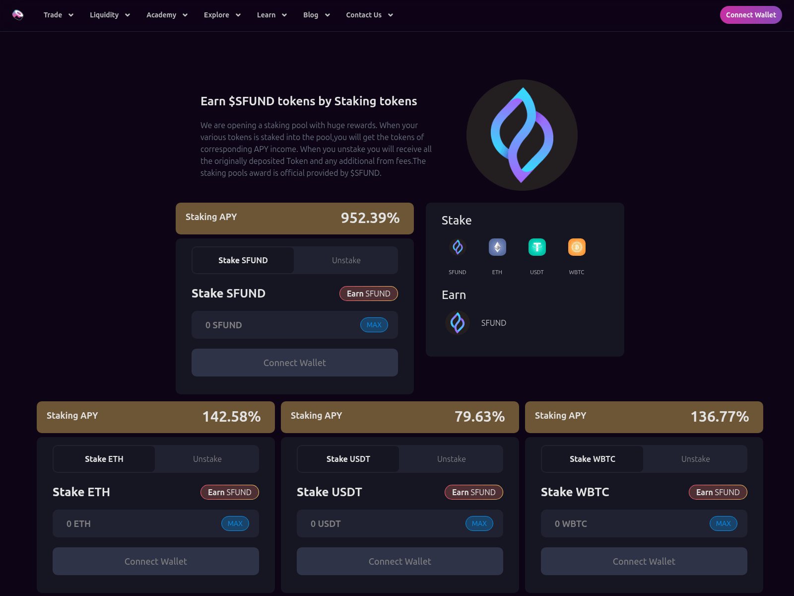 Screenshot of sushi-sfund.xyz