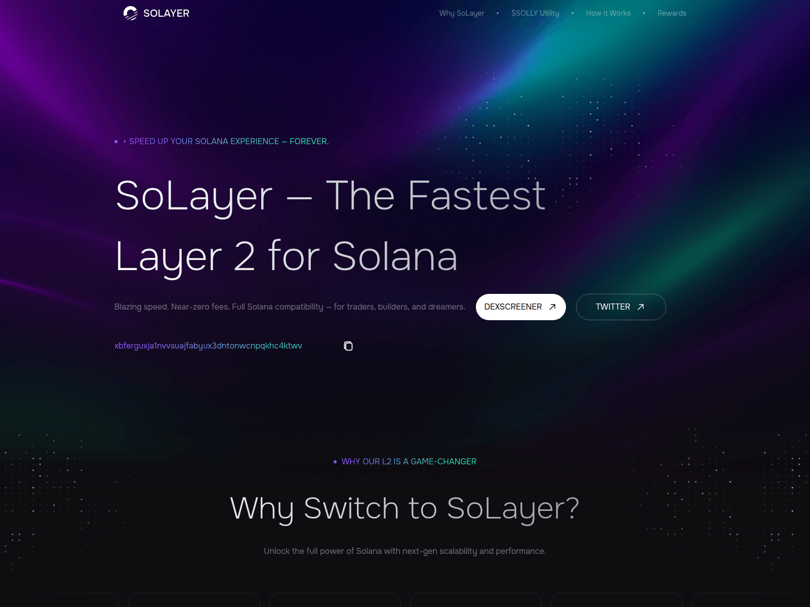 Screenshot of solayer2.com