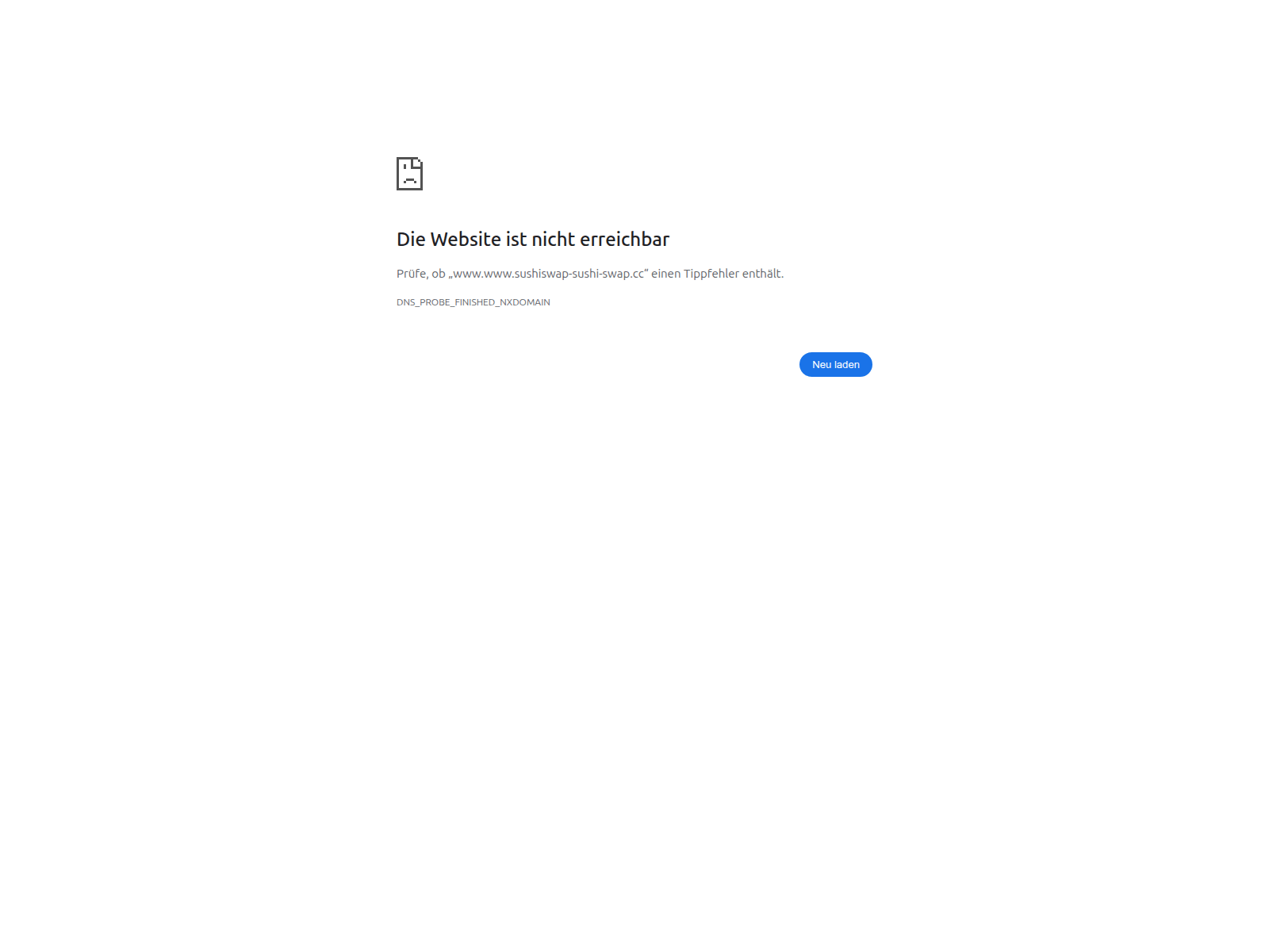 Screenshot of sushiswap-sushi-swap.cc