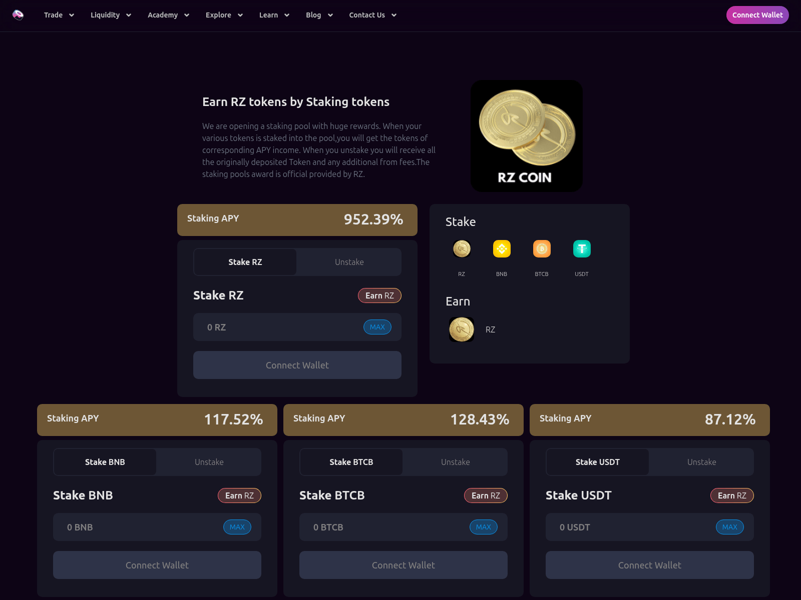 Screenshot of rz-sushi.xyz