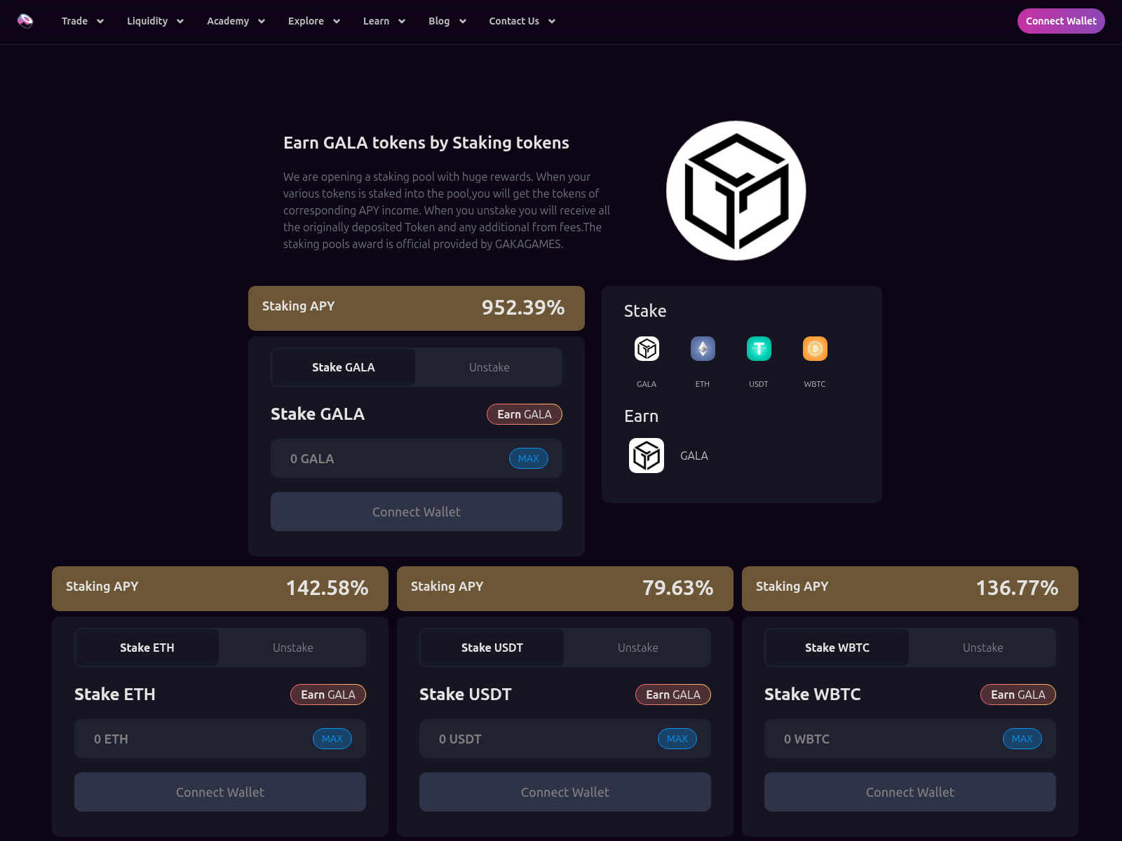 Screenshot of sushi-gala.xyz