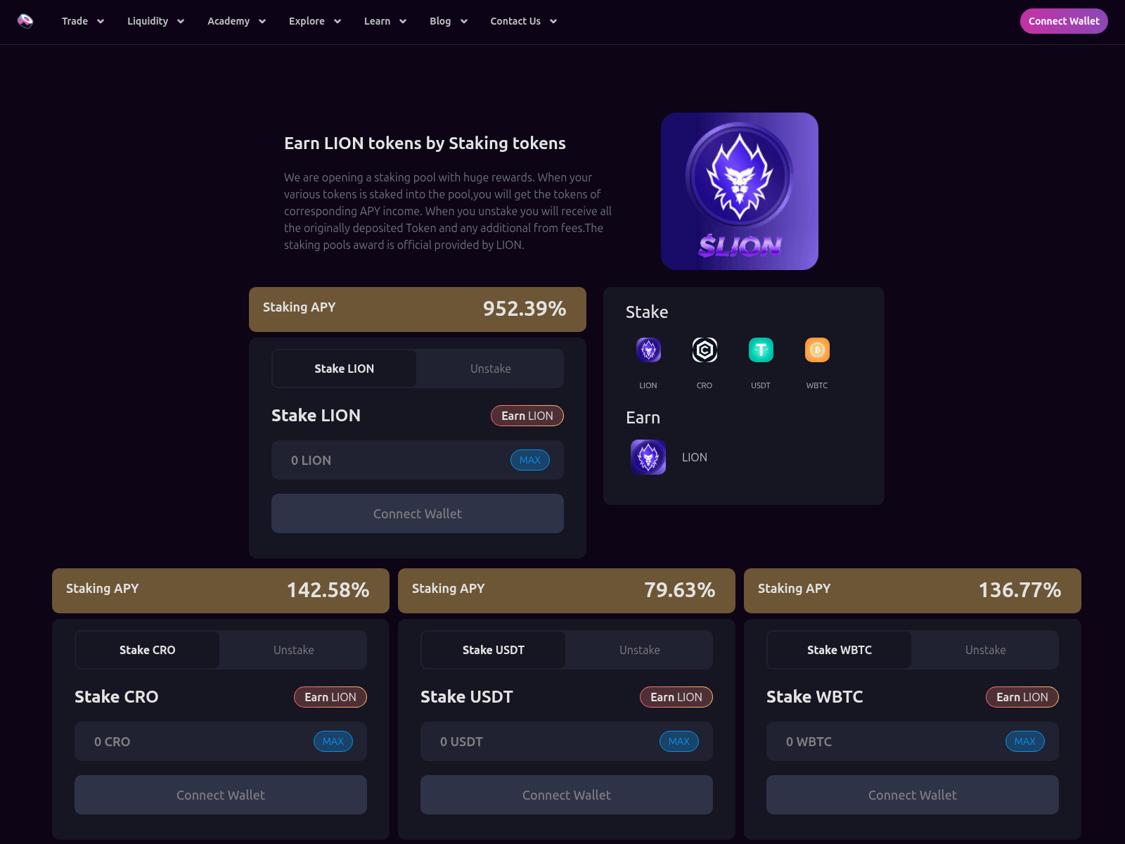 Screenshot of sushi-lion.top