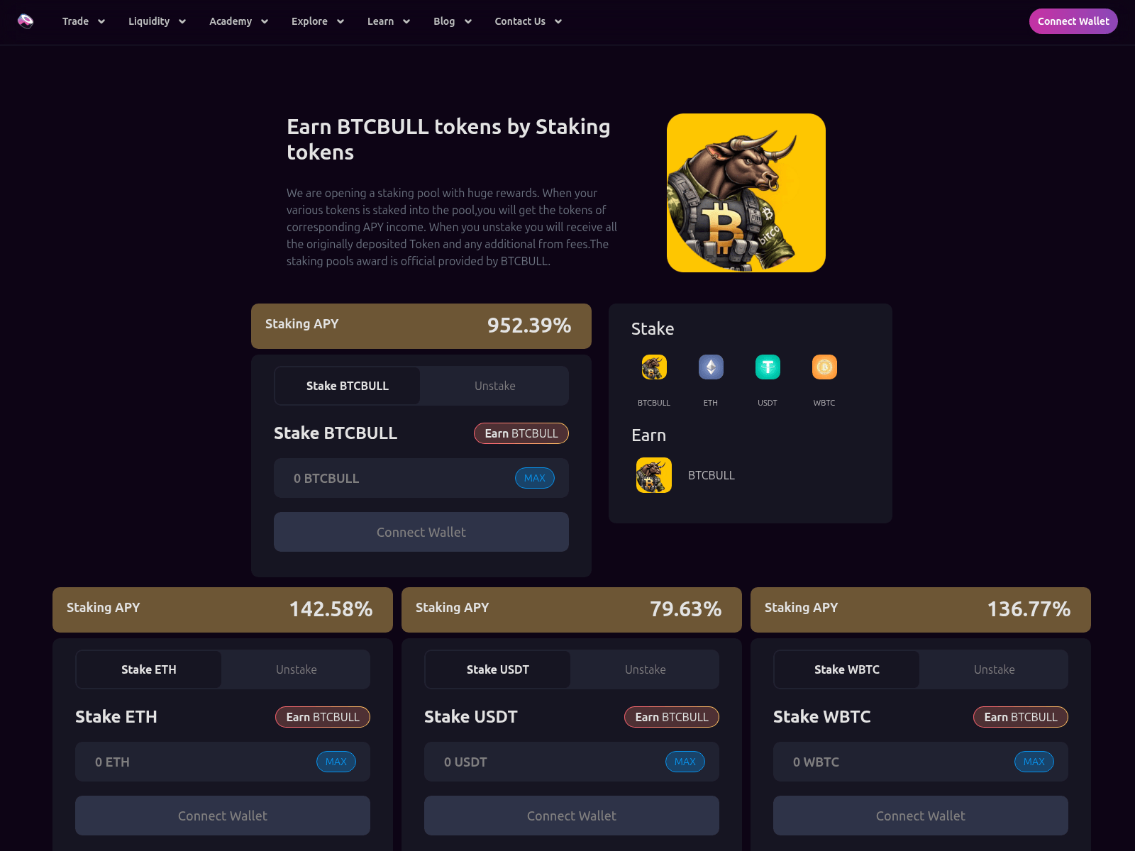 Screenshot of sushi-btcbull.top