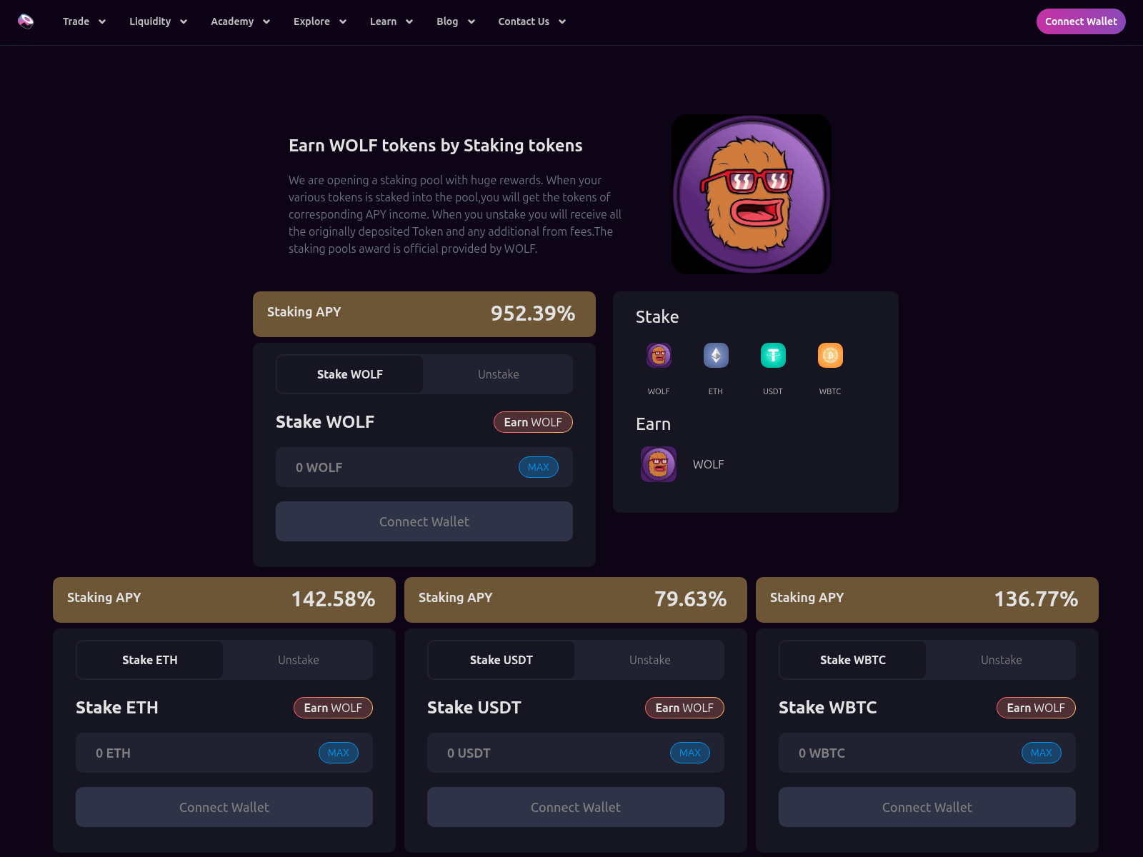 Screenshot of sushi-wolf.top