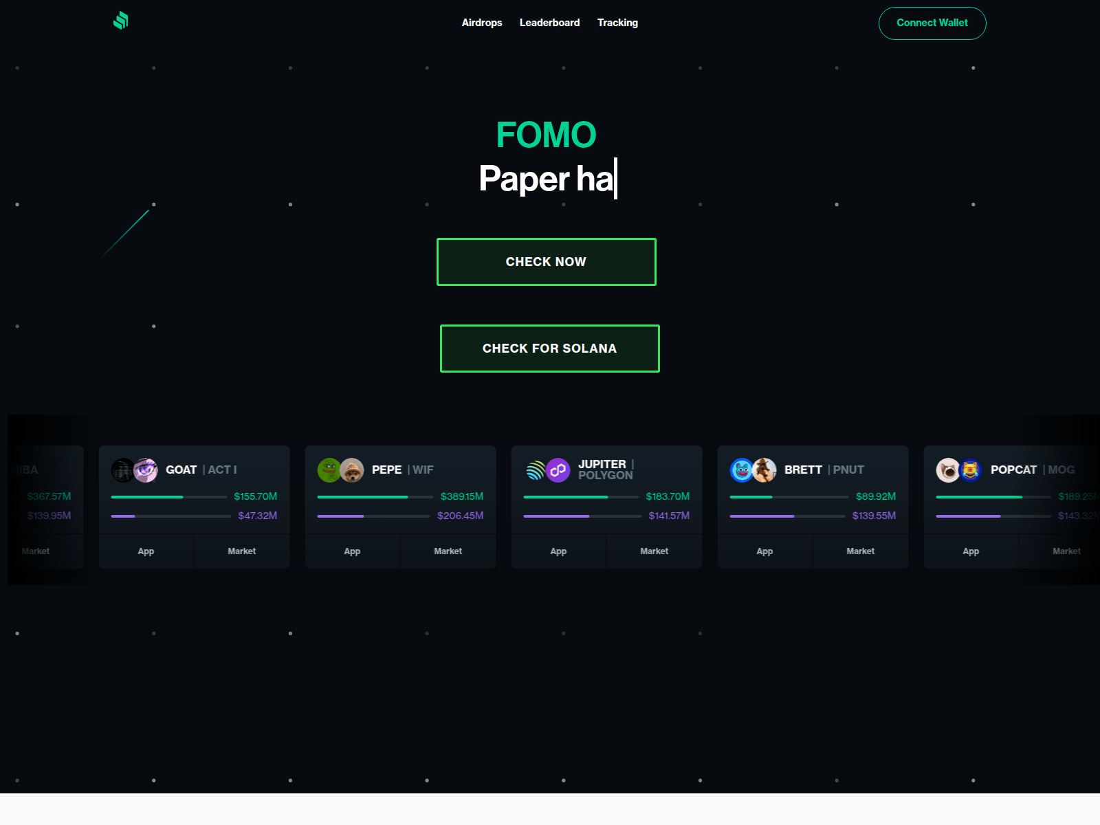 Screenshot of fomo-lookup.web.app