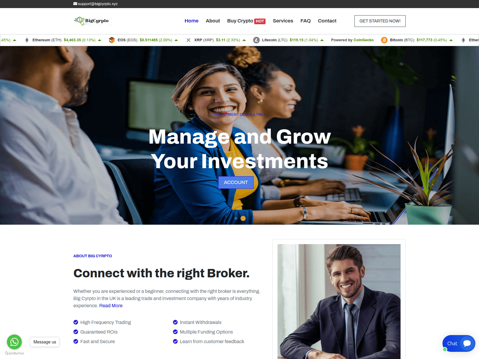 Screenshot of bigcyrpto.xyz