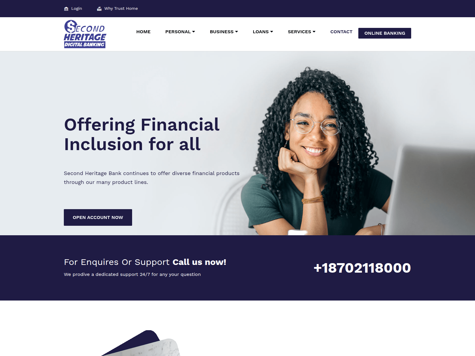 Screenshot of secondheritage.com