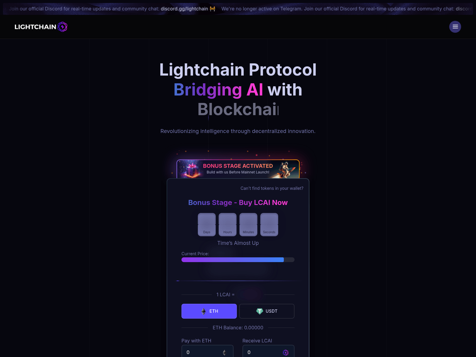Screenshot of lightchain-en.live
