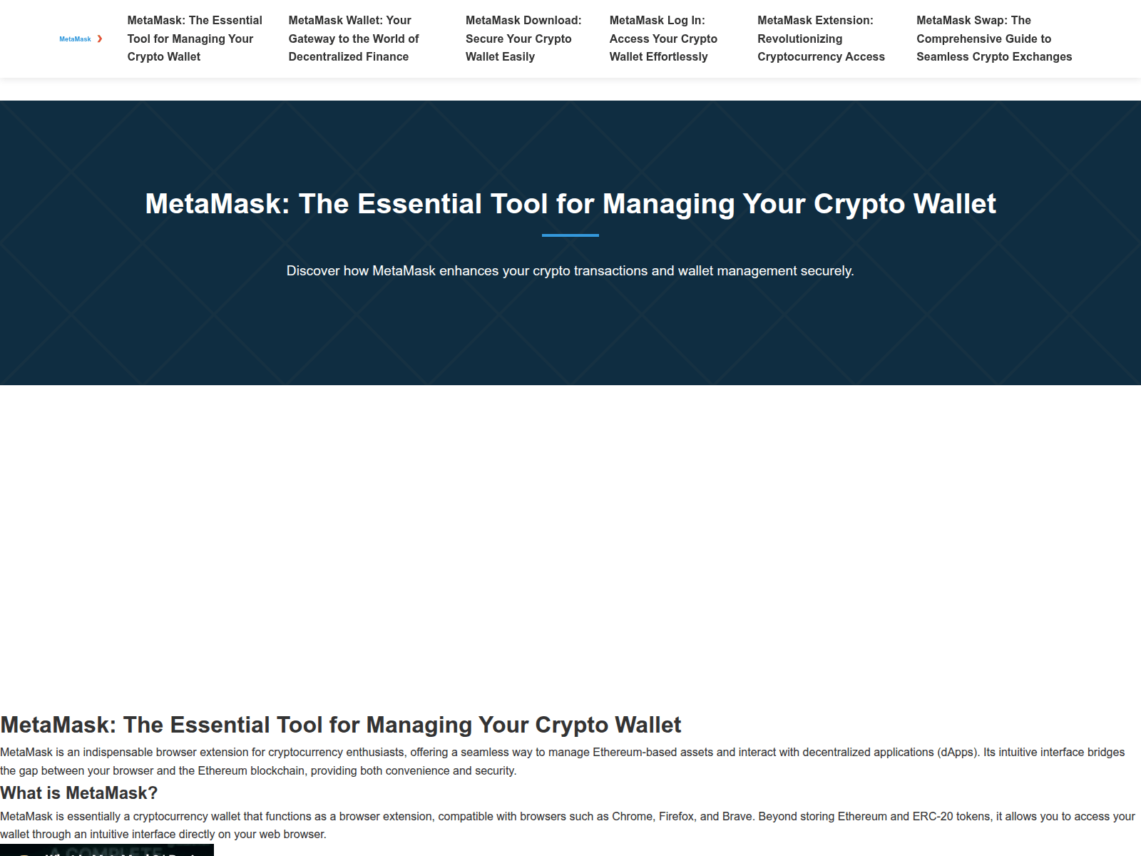 Screenshot of melanask.org