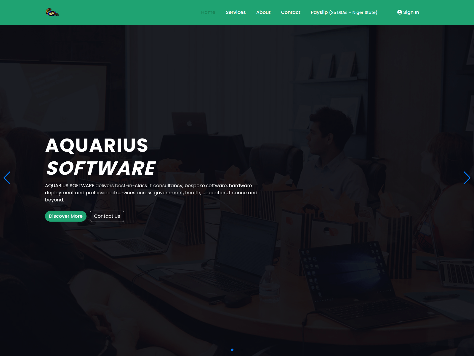 Screenshot of aquariussoftwares.com