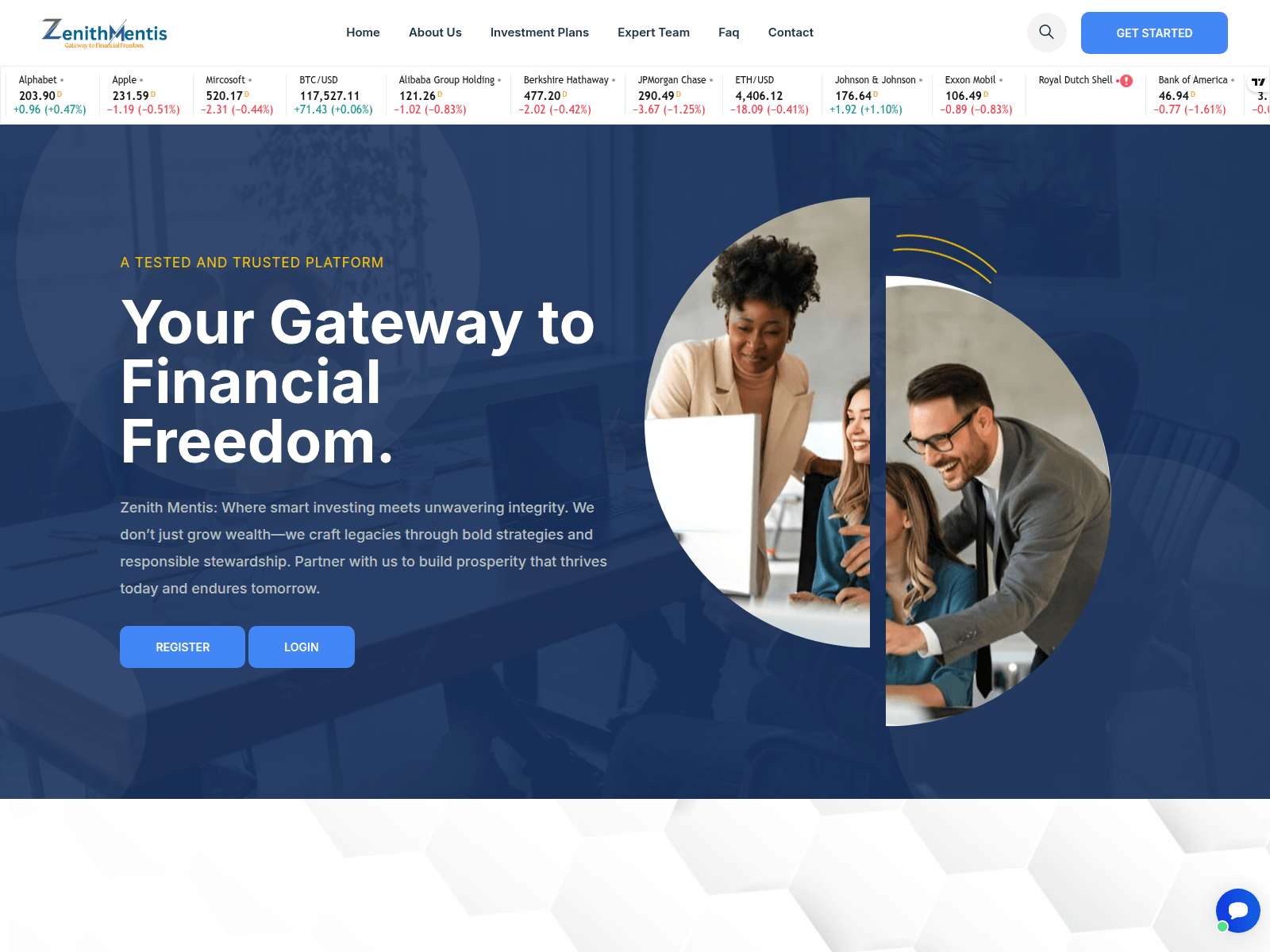 Screenshot of zenithmentis.com