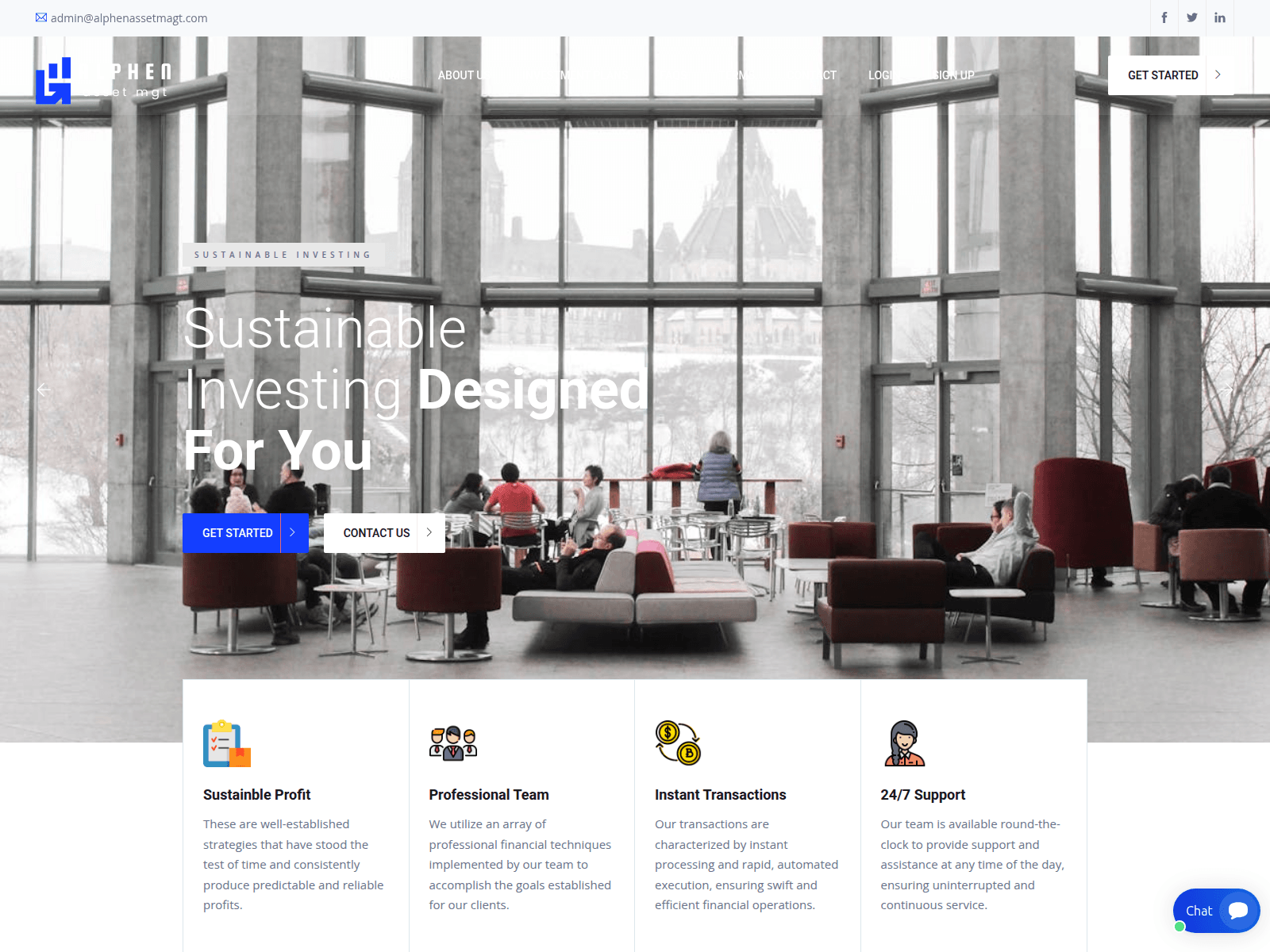 Screenshot of alphenassetmagt.com