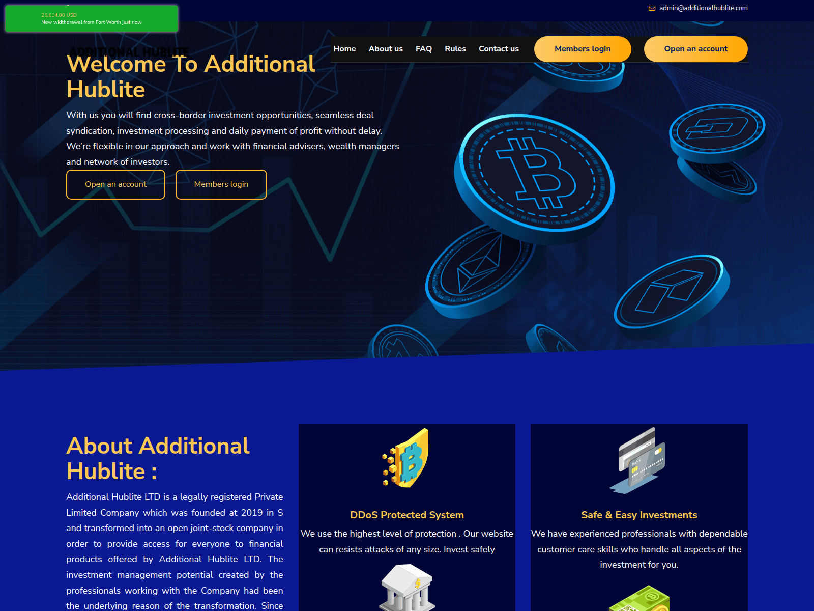 Screenshot of additionalhublite.com
