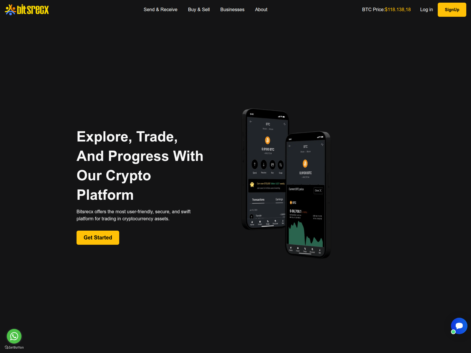 Screenshot of bitsrecxs.com