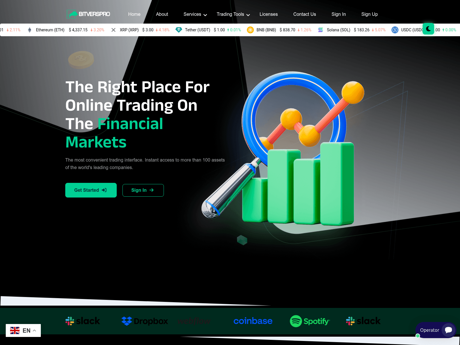 Screenshot of edbtpro.com