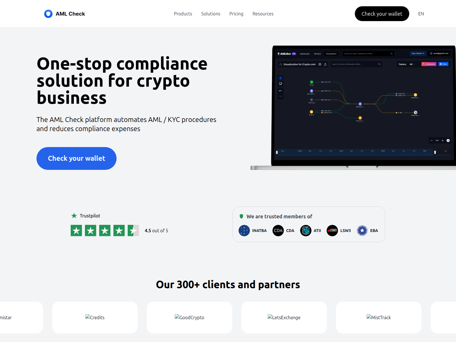 Screenshot of amlcheckingbot.com