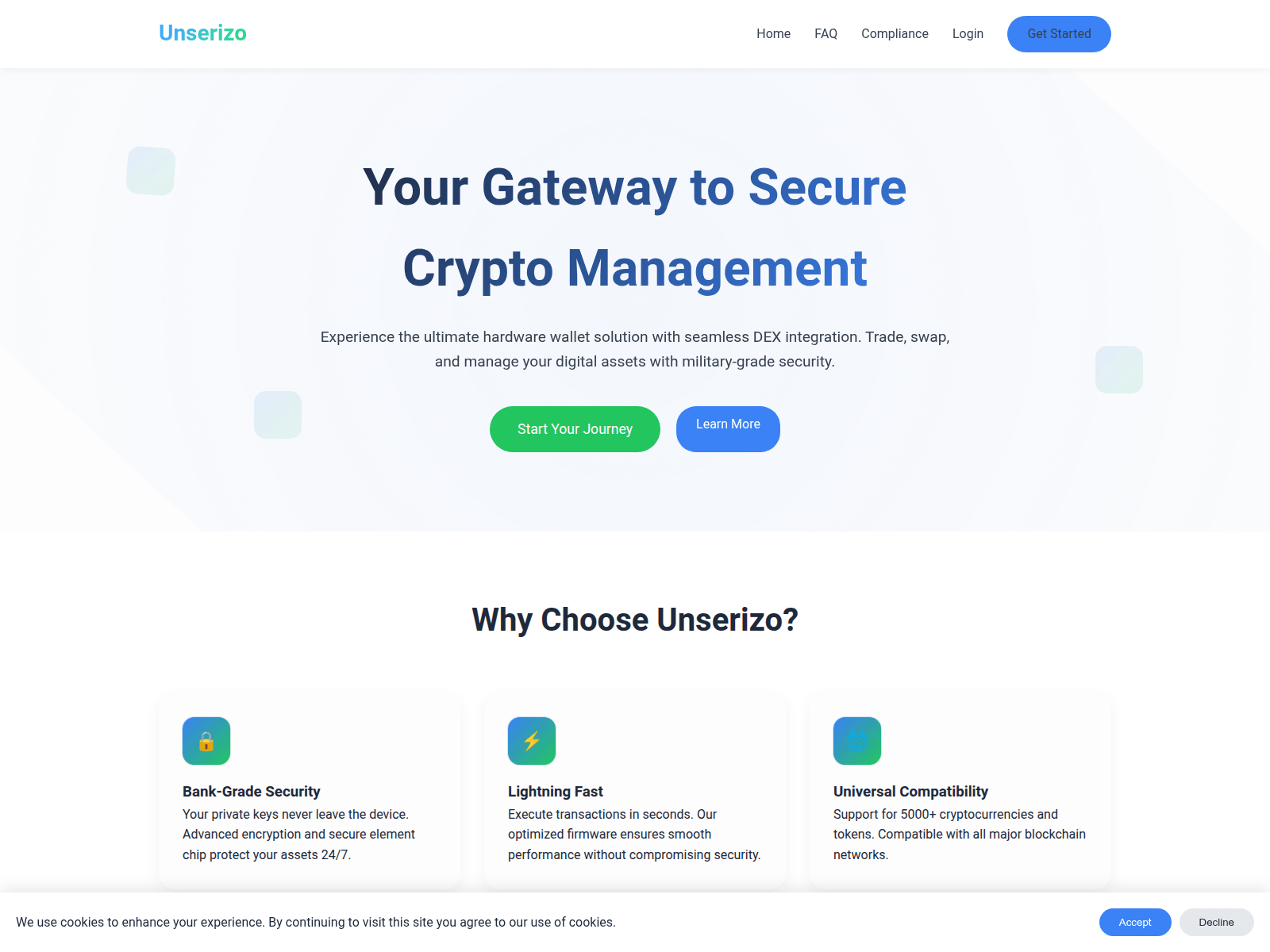 Screenshot of unserizo.co.com