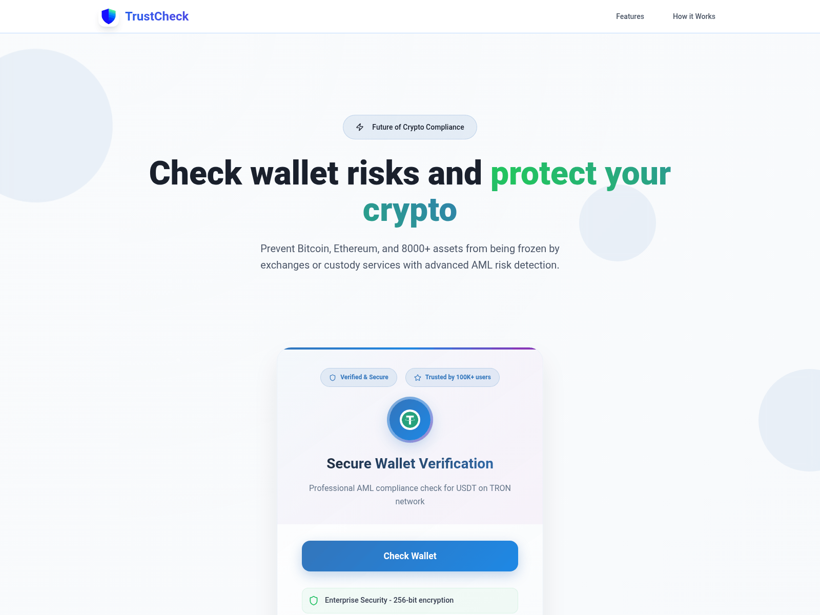 Screenshot of thetrustcheck.app