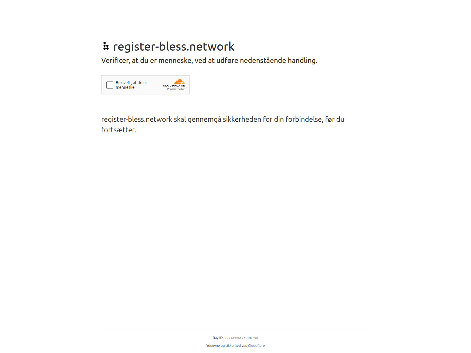 Screenshot of register-bless.network