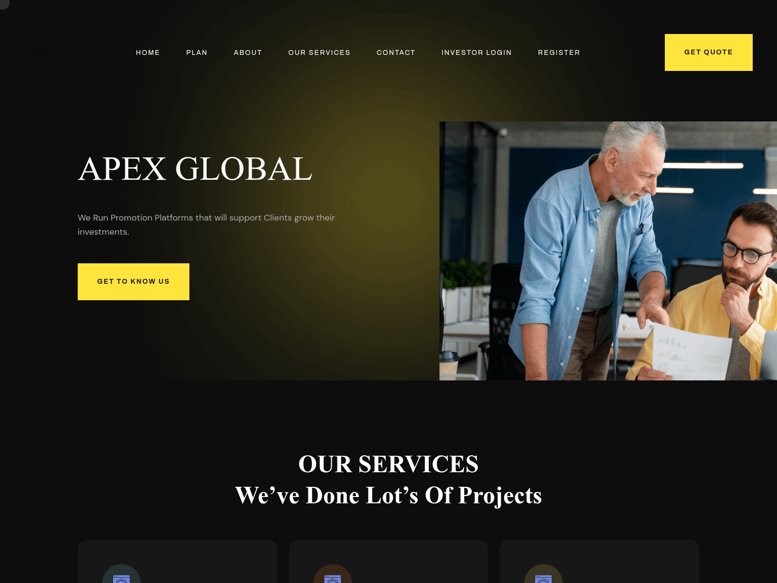 Screenshot of apegbfincom.com