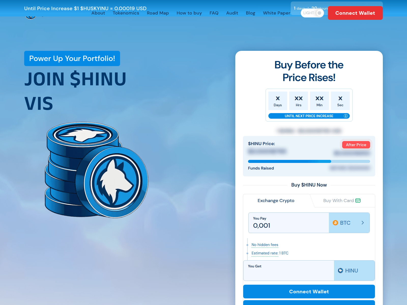 Screenshot of thehuskyinu.world