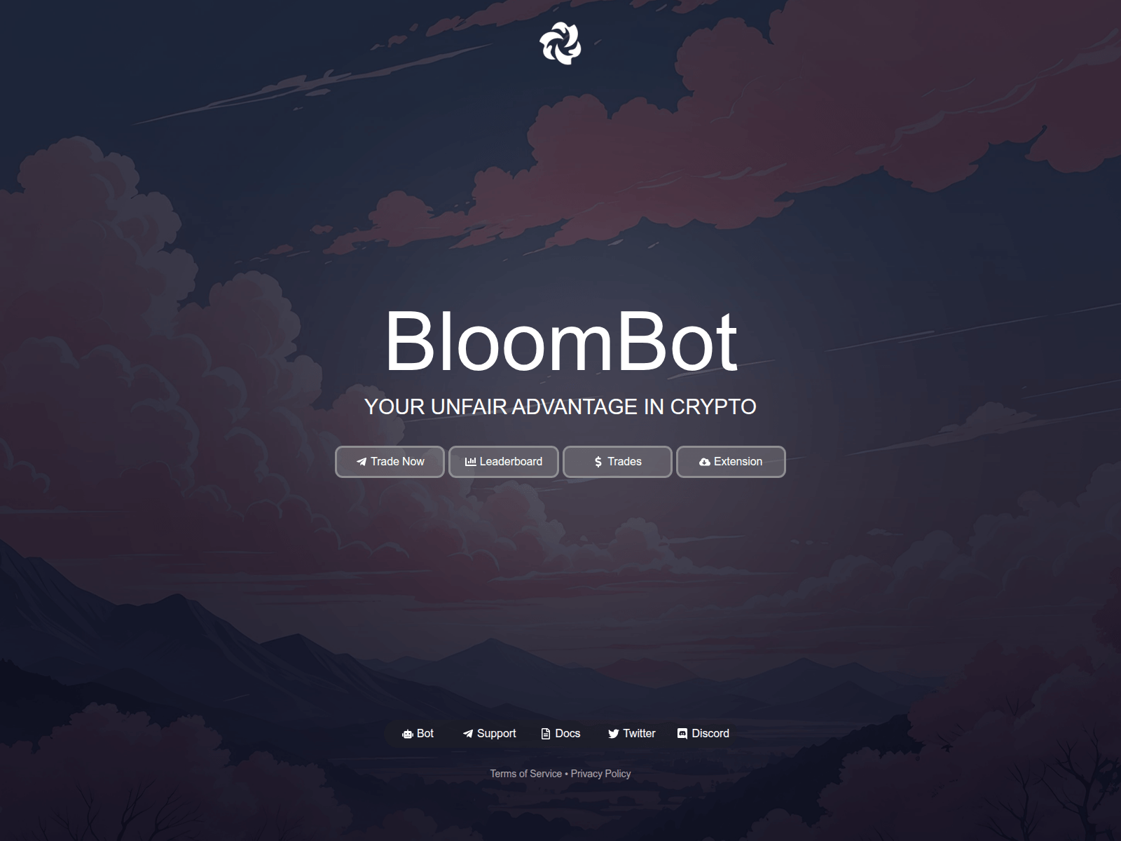 Screenshot of bloomtradingbot.com